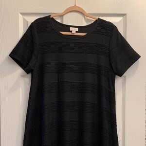 LuLaRoe Black Textured Dress